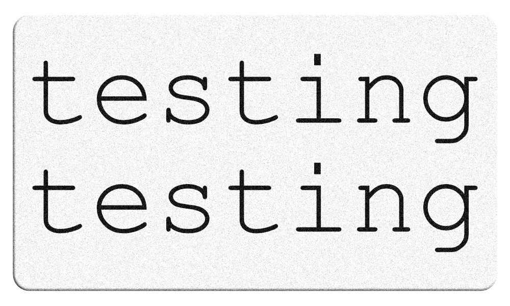testing sticker